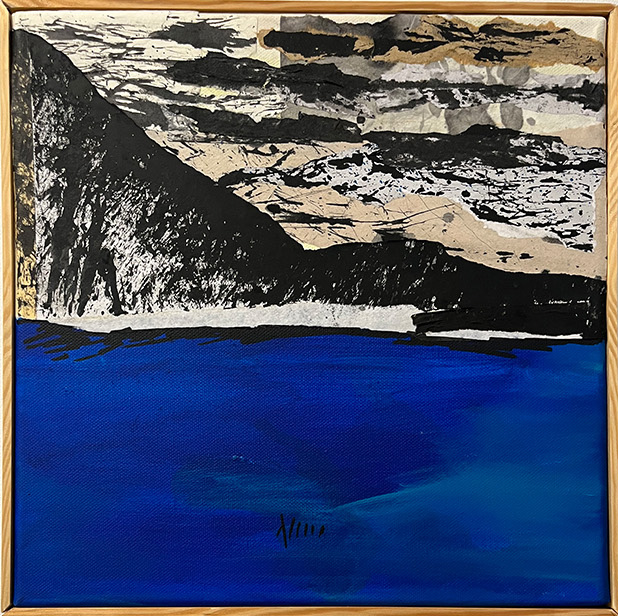 Alma Čače - Bez naziva, ciklus Metabolizam, mješoviti mediji na platnu, 2023., DLightful galerija / Untitled, Metabolism Series, mixed media on canvas, 2023, DLightful Gallery