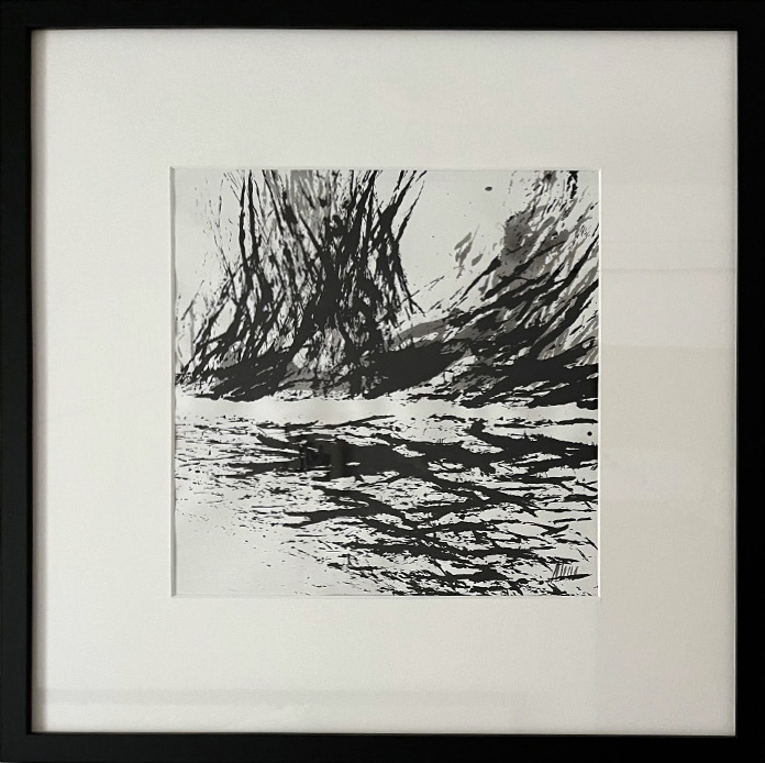 Alma Čače - Bez naziva, ciklus Metabolizam, tuš na papiru, 2019., DLightful galerija / Untitled, Metabolism Series, ink on paper, 2019, DLightful Gallery