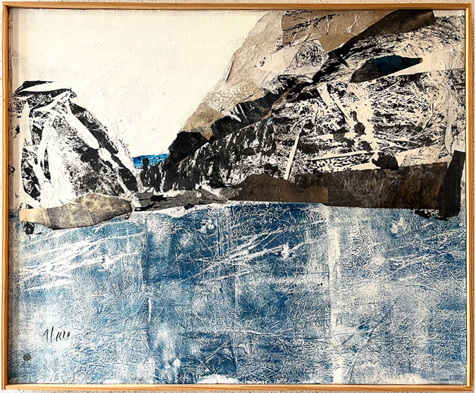Alma Čače - Bez naziva, mješoviti mediji na platnu, 2023., DLightful galerija / Untitled, mixed media on canvas, 2023, DLightful Gallery