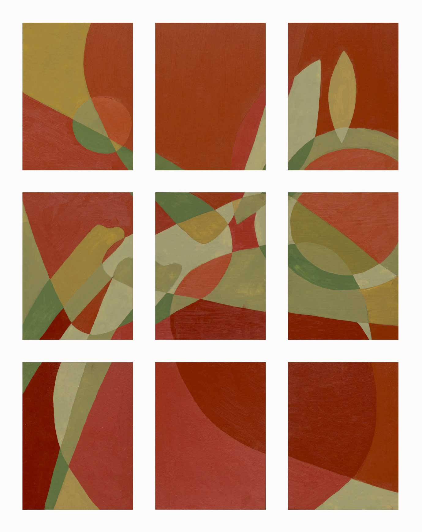 Tea Morić Šitum - Intuicija (poliptih), ulje na drvu, 2023., DLightful galerija / Intuition (polyptych), oil on wood, 2023, DLightful Gallery
