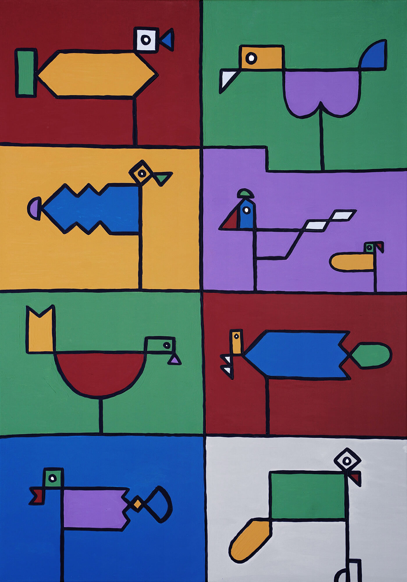 Joško Buljanović - Brasil, acrylic on canvas/akril na platnu, painting/slika, 70 x 100 cm, 2025 - DLightful Gallery/galerija