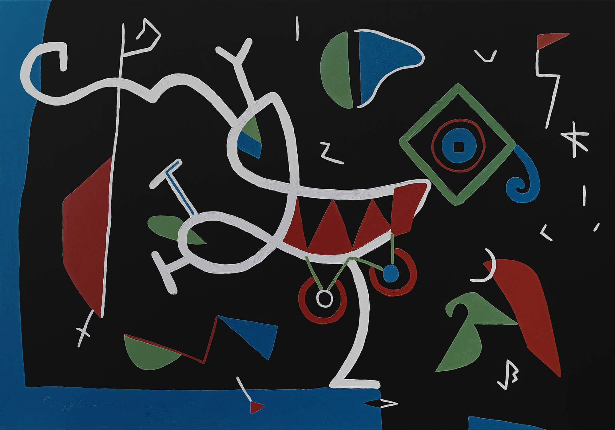 Joško Buljanović - Sudan, acrylic on canvas/akril na platnu, painting/slika, 70 x 100 cm, 2024 - DLightful Gallery/galerija